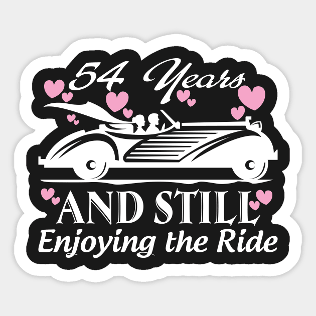 Anniversary Gift 54 years Wedding Marriage Sticker by rigobertoterry